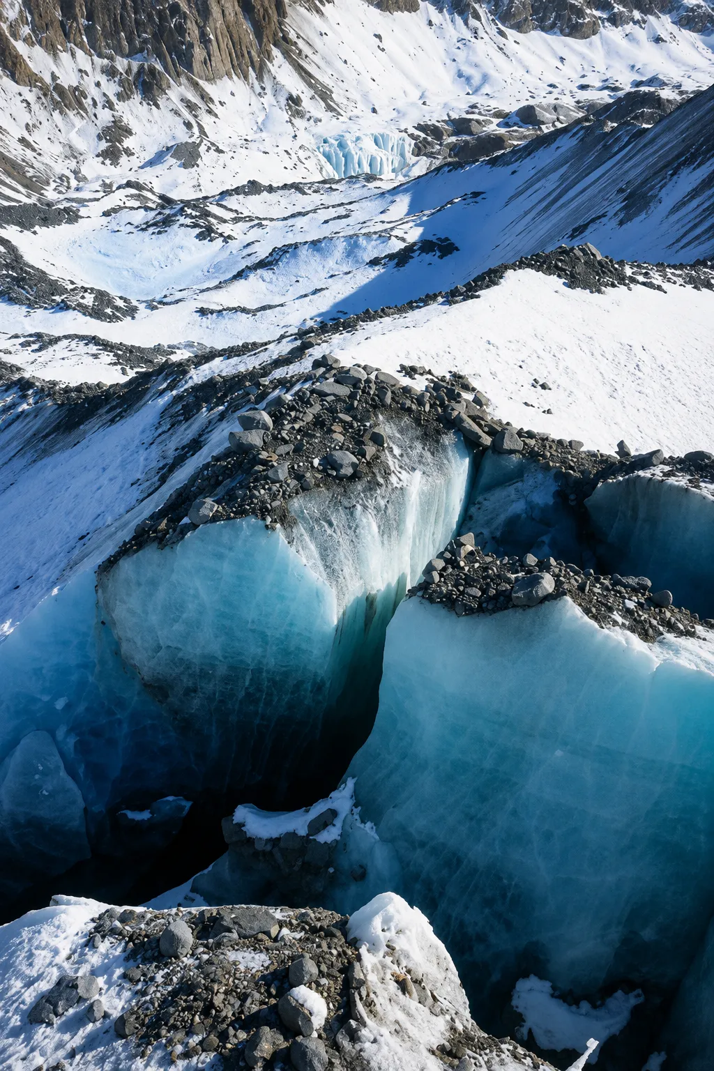 Parkachik Glacier near Parkachik village Suru Valley Ladakh